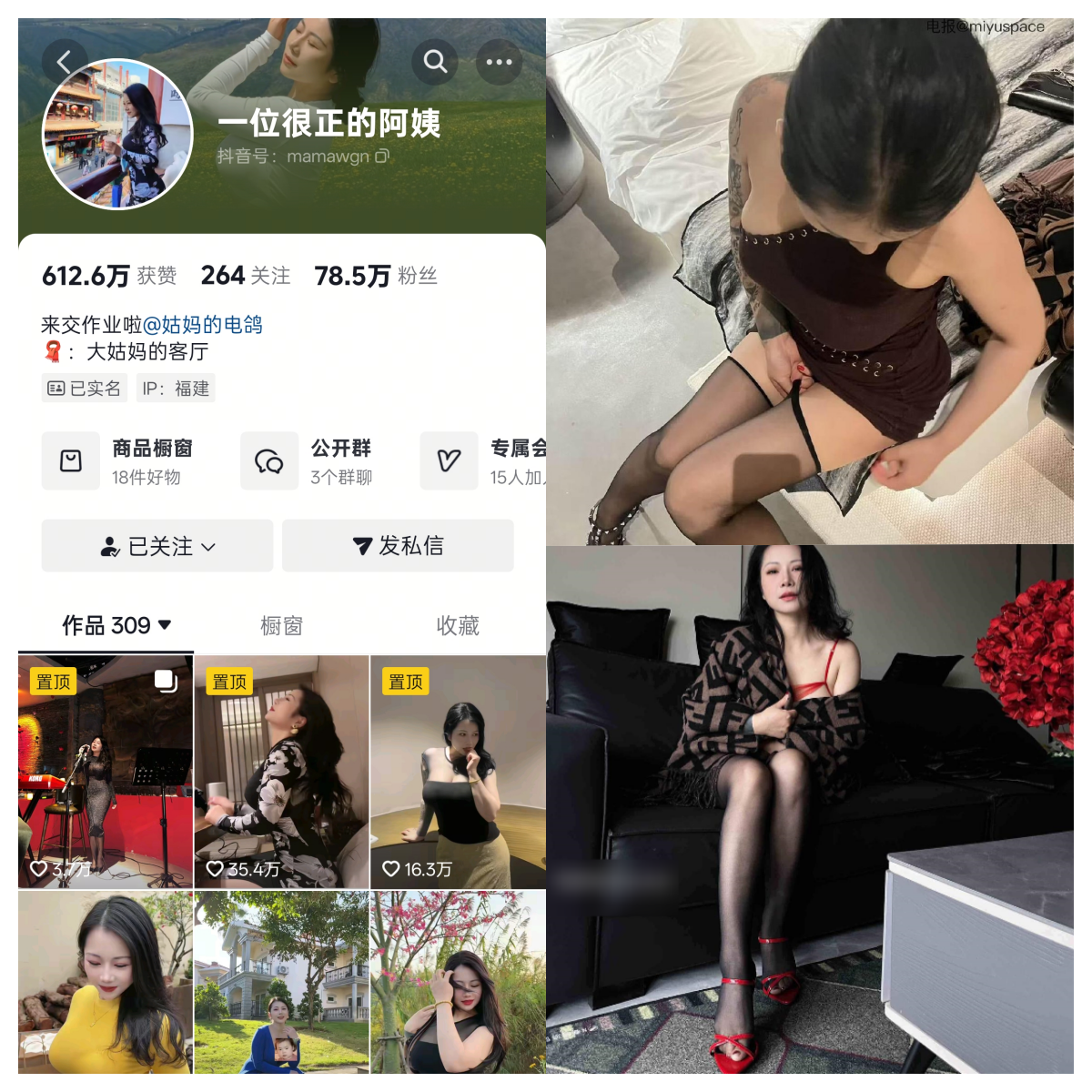 一位很正的阿姨/大姑妈合集【电鸽精品资源】-